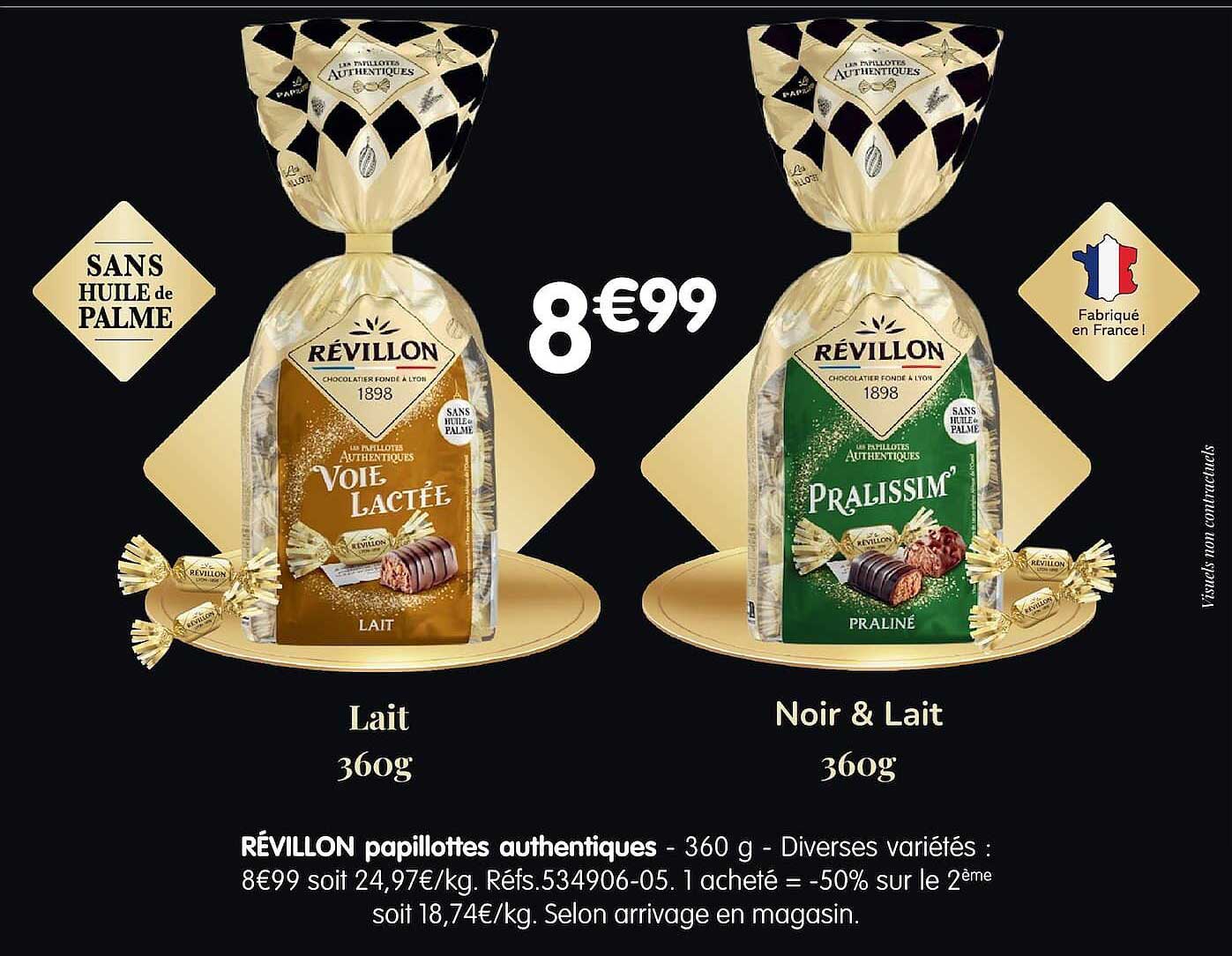 RÉVILLON papillottes authentiques - 360 g - Diverses variétés