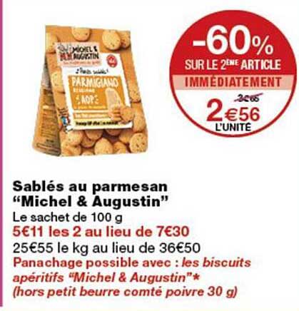 Sablés au parmesan "Michel & Augustin"