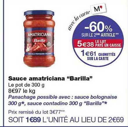 Sauce amatriciana “Barilla”