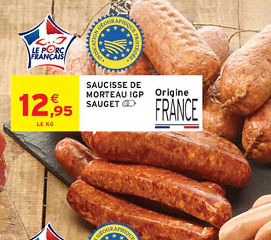 SAUCISSE DE MORTEAU IGP SAUGET