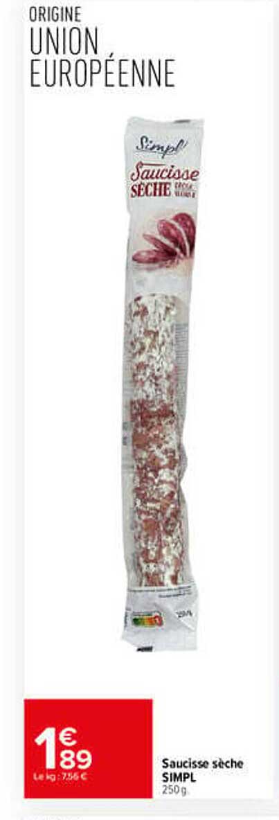 Saucisse sèche SIMPL 250 g