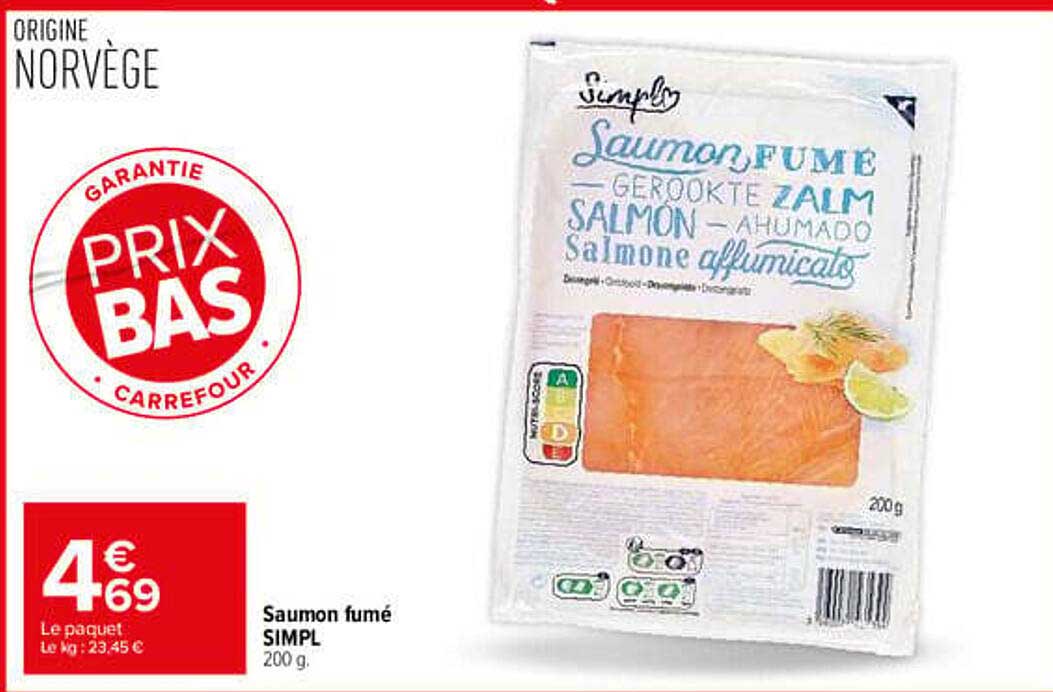 Saumon fumé SIMPL 200 g