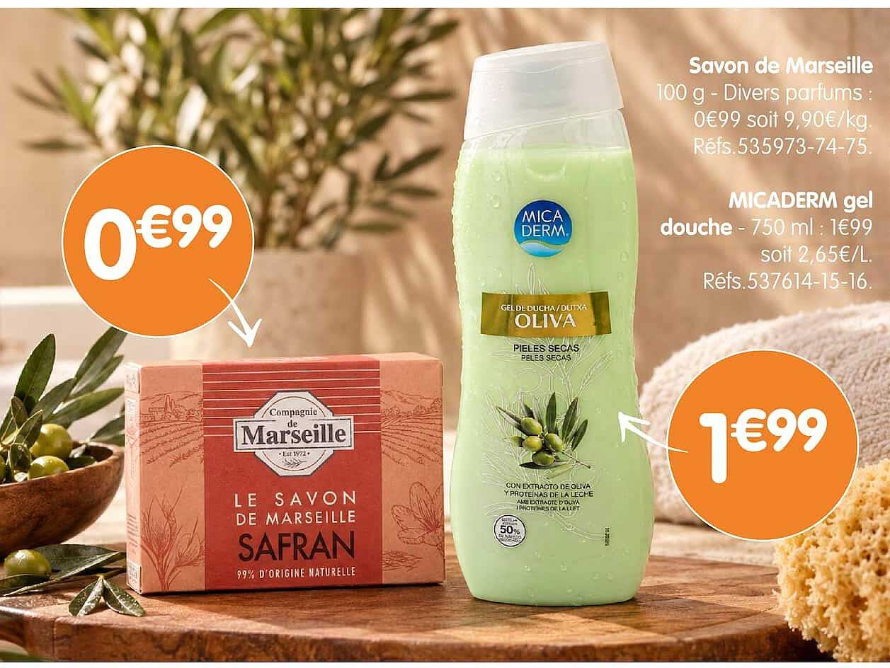 Savon de Marseille 100 g - Divers parfums