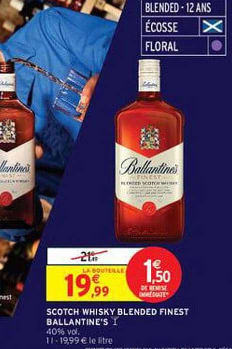 SCOTCH WHISKY BLENDED FINEST BALLANTINE'S
