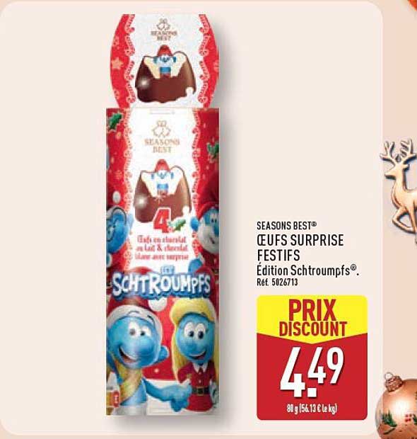 SEASONS BEST® ŒUFS SURPRISE FESTIFS Édition Schtroumpfs® Réf. 5026713