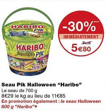 Seau Pik Halloween “Haribo”