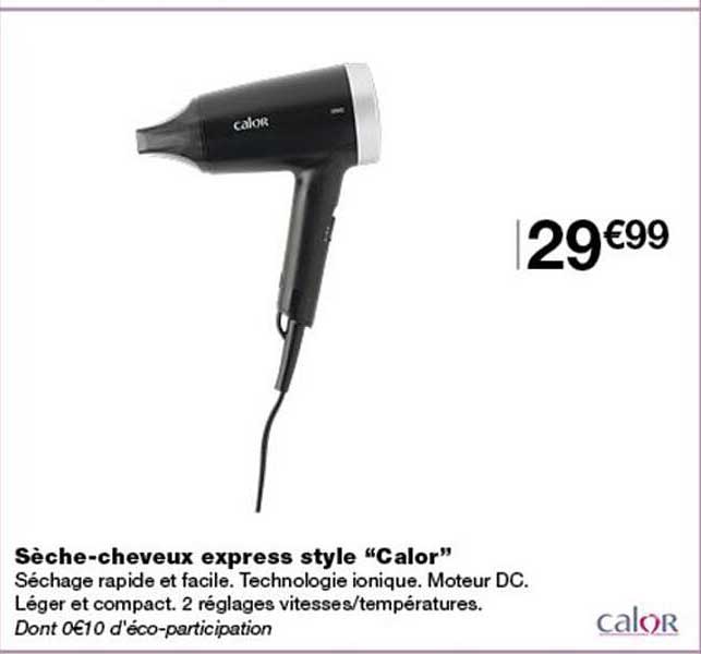 Sèche-cheveux express style “Calor”