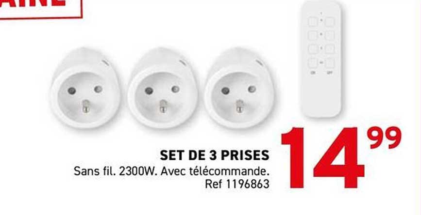 SET DE 3 PRISES