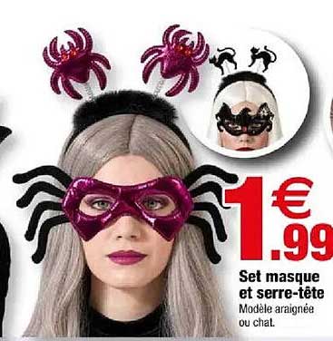 Set masque et serre-tête