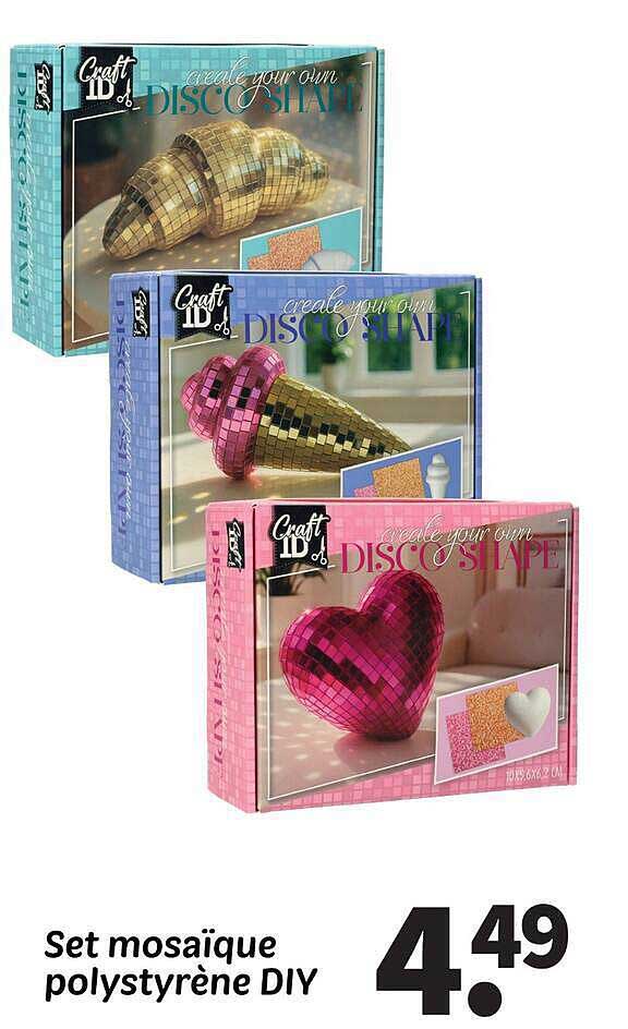 Set mosaïque polystyrène DIY