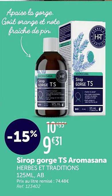 Sirop gorge TS Aromasana