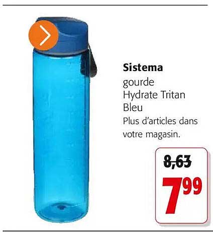 Sistema gourde Hydrate Tritan Bleu