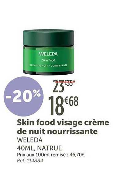 Skin food visage crème de nuit nourrissante