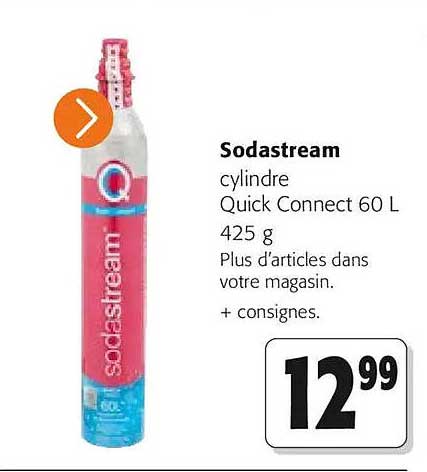 Sodastream cylindre Quick Connect 60 L 425 g