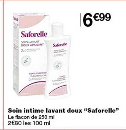 Soin intime lavant doux “Saforelle”