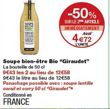 Soupe bien-être Bio “Giraudet”