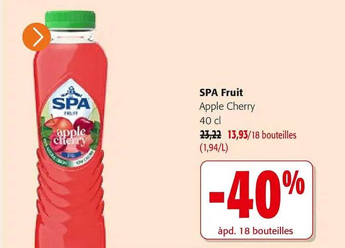 SPA Fruit Apple Cherry 40 cl