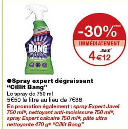 Spray expert dégraissant “Cillit Bang”