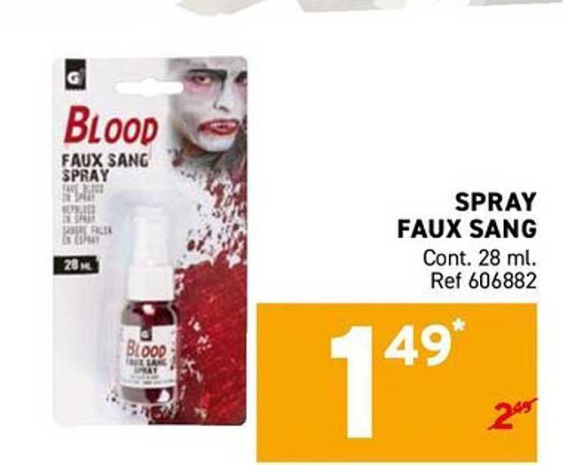 SPRAY FAUX SANG