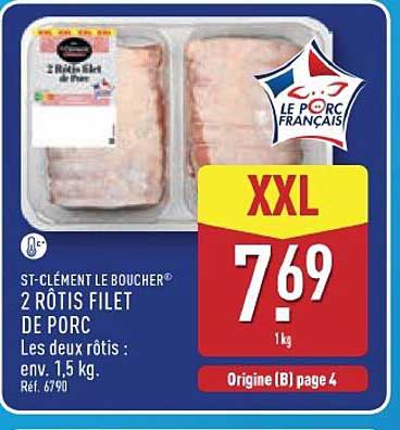 ST-CLÉMENT LE BOUCHER® 2 RÔTIS FILET DE PORC