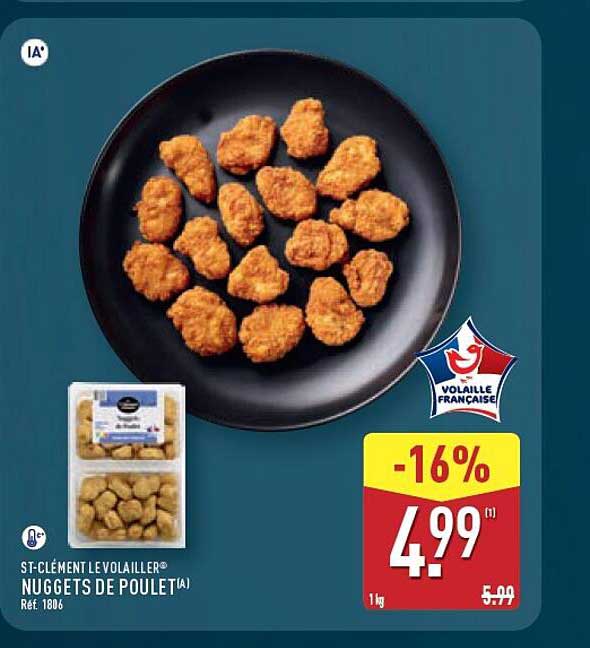 ST-CLÉMENT LE VOLAILLER® NUGGETS DE POULET(A)