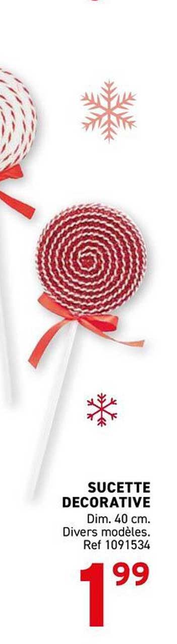 SUCETTE DECORATIVE