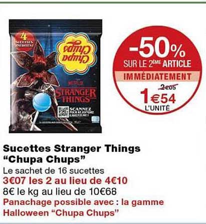 Sucettes Stranger Things “Chupa Chups”