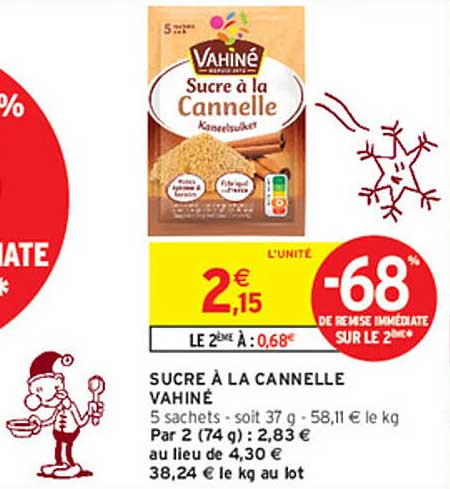 SUCRE À LA CANNELLE VAHINÉ