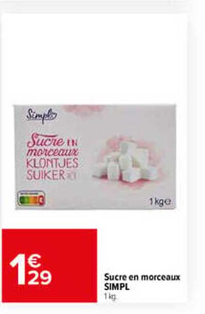 Sucre en morceaux SIMPL