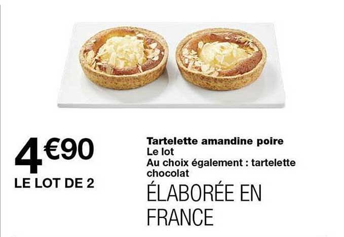 Tartelette amandine poire
