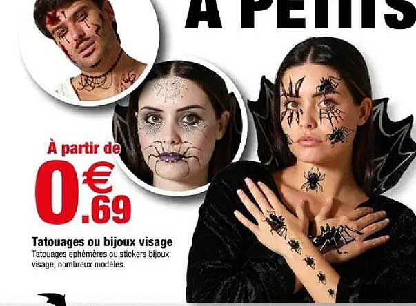 Tattoages ou bijou visage