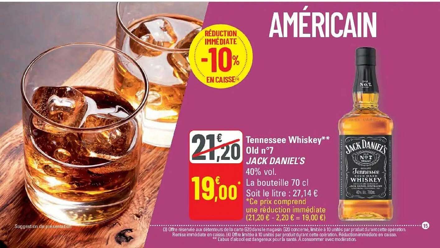 Tennessee Whiskey** Old n°7 JACK DANIEL'S