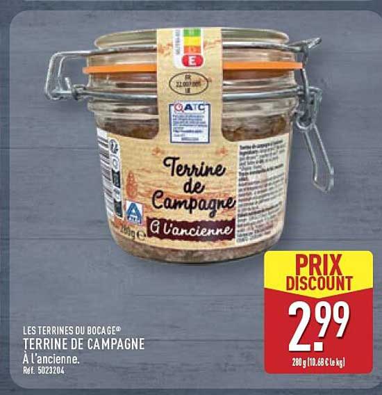 TERRINE DE CAMPAGNE À L'ancienne.