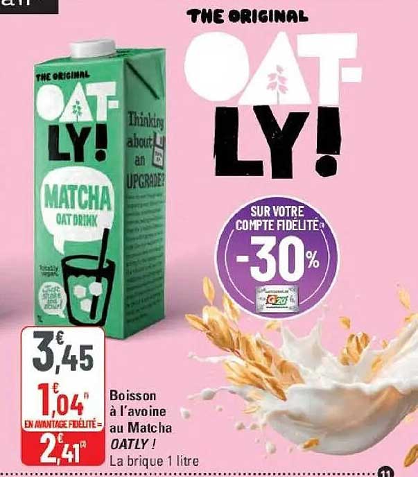 THE ORIGINAL OATLY! MATCHA OAT DRINK