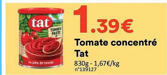 Tomate concentré Tat