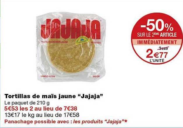 Tortillas de maïs jaune “Jajaja”