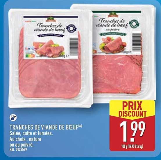 TRANCHES DE VIANDE DE BŒUF(A)