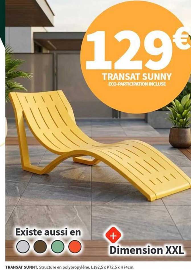 TRANSAT SUNNY ECO-PARTICIPATION INCLUSE