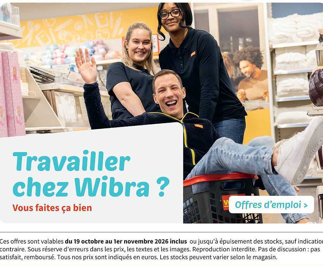 Travailler chez Wibra ? Vous faites ça bien