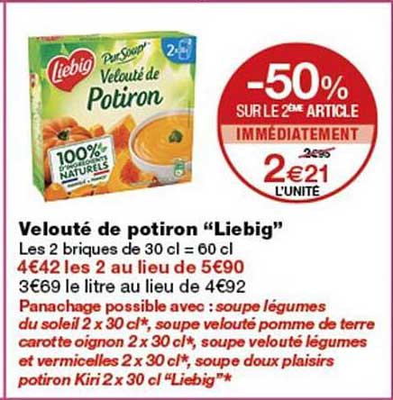 Velouté de potiron “Liebig”