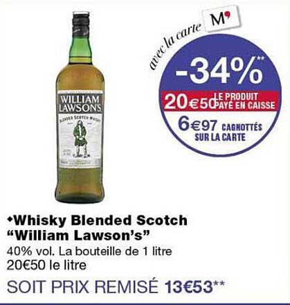 Whisky Blended Scotch “William Lawson’s”