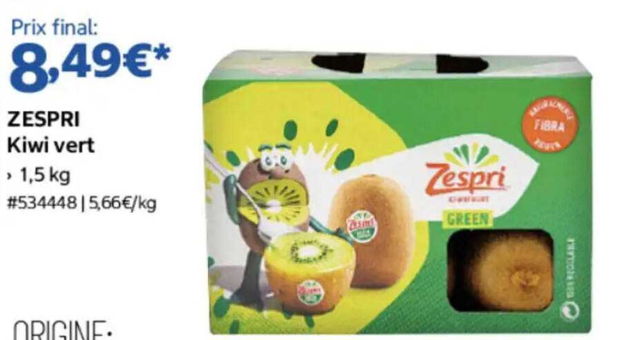 ZESPRI Kiwi vert 1,5 kg