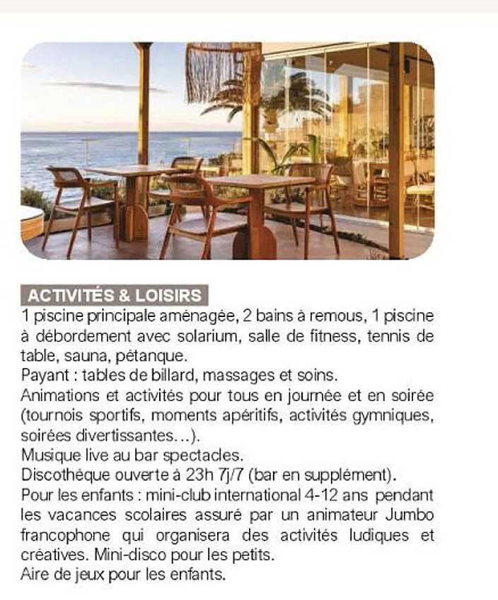 ACTIVITÉS & LOISIRS