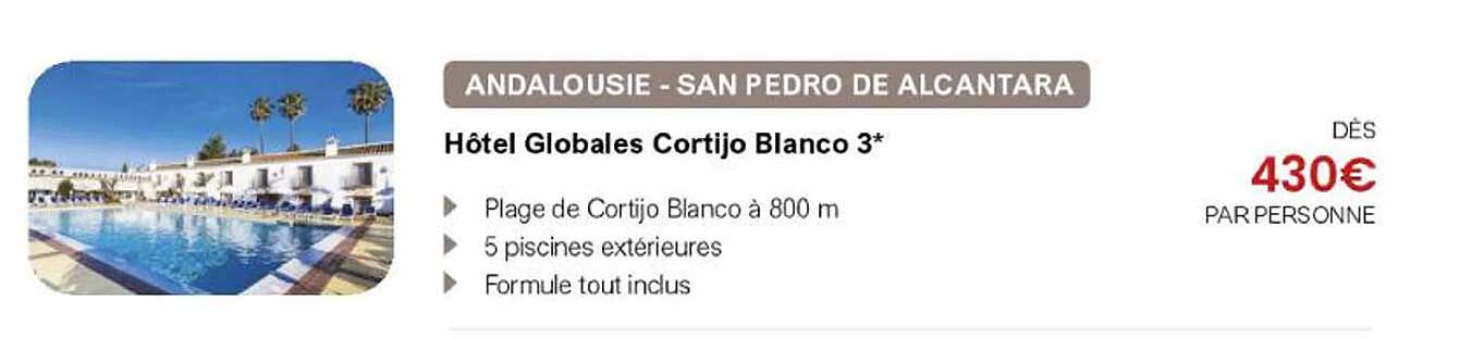 Hôtel Globales Cortijo Blanco 3*