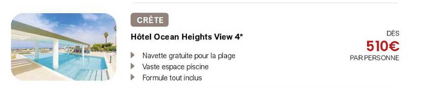 Hôtel Ocean Heights View 4*