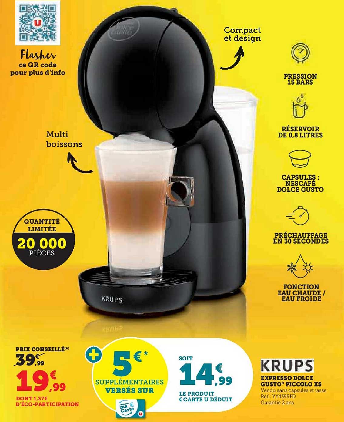 Bac récolte-goutte gris arctique DOLCE GUSTO MINI ME KRUPS MS-623497