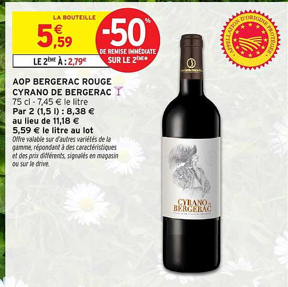 AOP BERGERAC ROUGE CYRANO DE BERGERAC