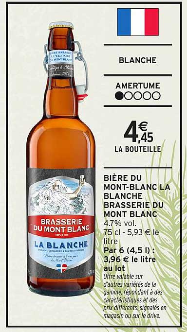 BIÈRE DU MONT-BLANC LA BLANCHE BRASSERIE DU MONT BLANC