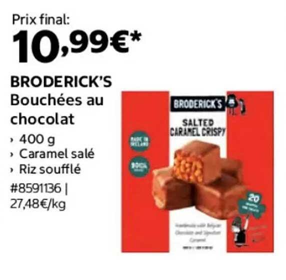 BRODERICK'S Bouchées au chocolat