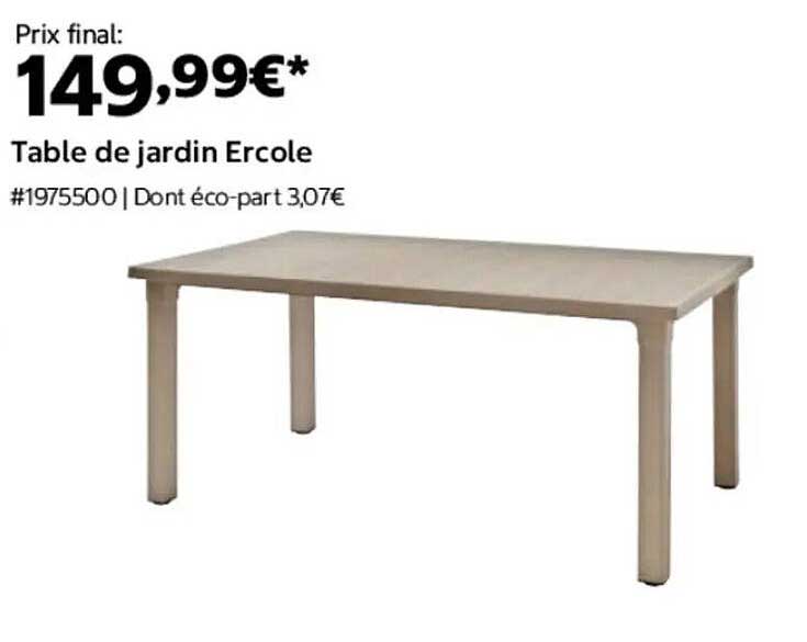 Table de jardin Ercole